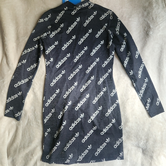 Adidas metallic logo dress black/white size M & L available - Picture 5 of 15